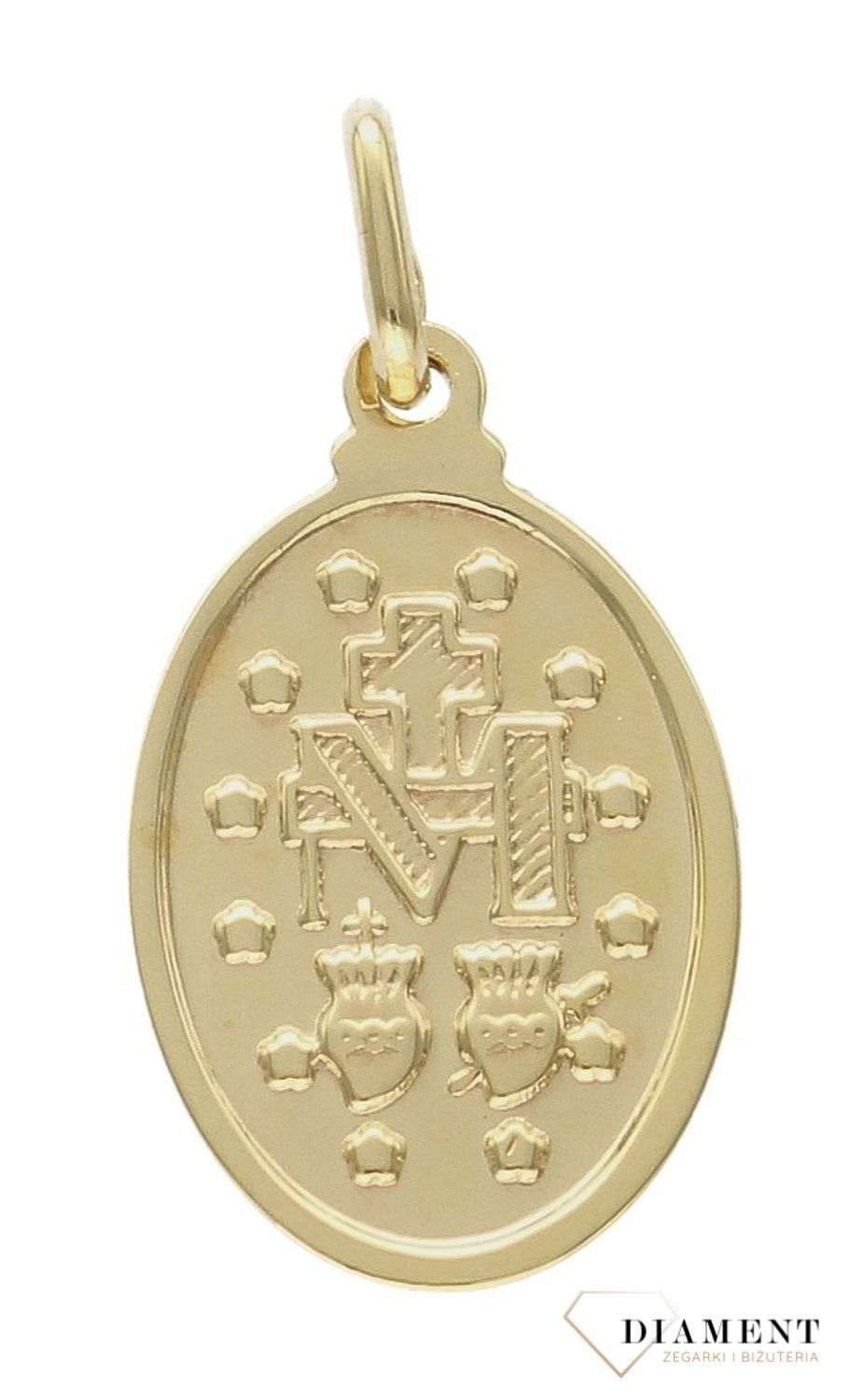 Złota zawieszka 375 'Cudowny Medalik' Maryja Niepokalanaa ZA 1533B 375 (3).jpg